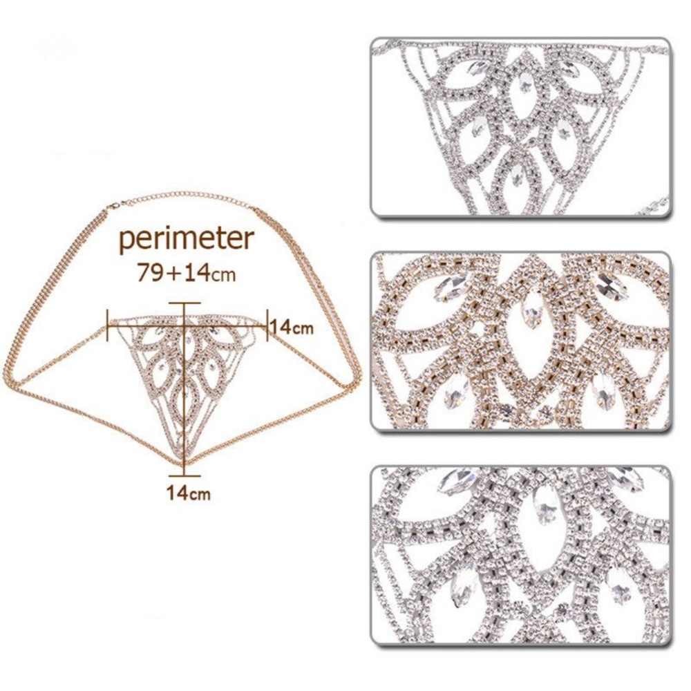 Leaf Design Rhinestone Panty - Picture 4 of 4